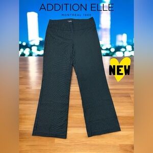 Addition Elle, Chic Plus Size Pull-On Pants, 18W, Black & White